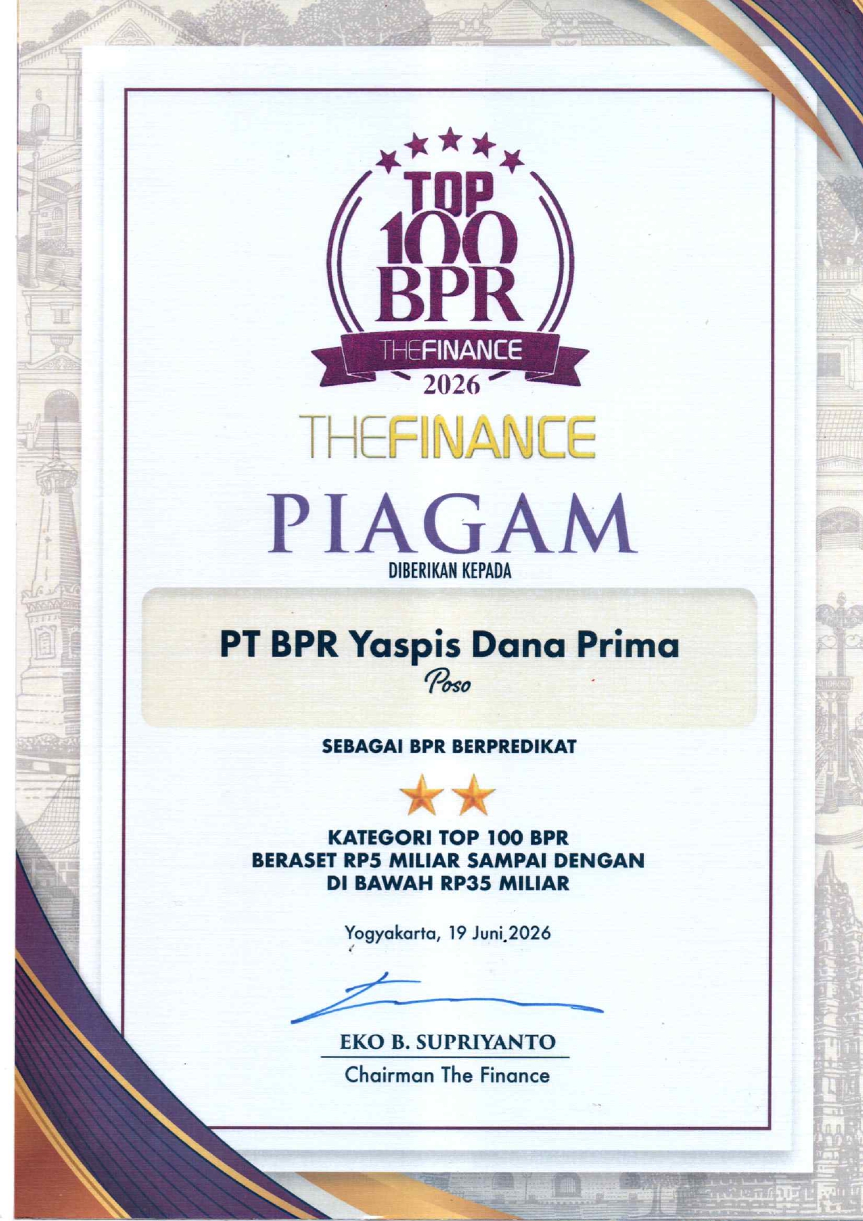 Top 100 BPR The Finance 2026