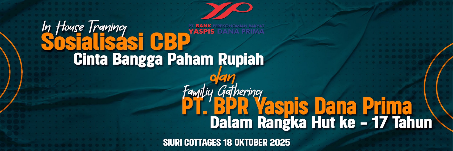 Sosialisasi Cinta Bangga Paham Rupiah PT. BPR Yaspis Dana Prima
